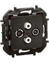 Legrand Розетка TV-R-SAT1-SAT2 индивидуална 1.5dB цвят Черен Niloe New NP4108BK - Цена | LEDs4economy