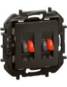 Legrand Розетка за тонколони двойна цвят Черен Niloe New NP4411BK - Цена | LEDs4economy