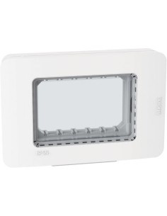 Bticino Лицева рамка + носеща IP55 3 мод. цвят Бял Light Now Bticino 28603YW - Цена | LEDs4economy