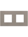 Bticino Рамка 2+2 мод. цвят Камък (Stone) Light Now Bticino YA4802M2GG - Цена | LEDs4economy