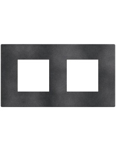 Bticino Рамка 2+2 мод. цвят Сив меланж (Dark Grey) Light Now Bticino YA4802M2DS - Цена | LEDs4economy