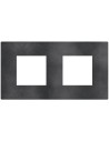 Bticino Рамка 2+2 мод. цвят Сив меланж (Dark Grey) Light Now Bticino YA4802M2DS - Цена | LEDs4economy