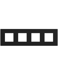 Bticino Рамка 2+2+2+2 мод. цвят Графит (Dark) Light Now Bticino YA4802M4DD - Цена | LEDs4economy