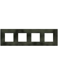 Bticino Рамка 2+2+2+2 мод. цвят Зелен меланж (Dark Green) Light Now Bticino YA4802M4DG - Цена | LEDs4economy