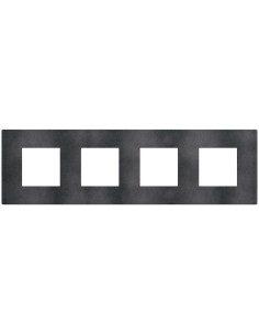 Bticino Рамка 2+2+2+2 мод. цвят Сив меланж (Dark Grey) Light Now Bticino YA4802M4DS - Цена | LEDs4economy