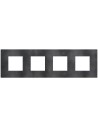 Bticino Рамка 2+2+2+2 мод. цвят Сив меланж (Dark Grey) Light Now Bticino YA4802M4DS - Цена | LEDs4economy