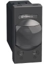 Bticino Датчик за движение PIR, 105°, обхват 6m @ h1.2 мод., LED ≤ 50W, изисква неутрала, 1 мод. цвят Графит Light Now Bticino Y