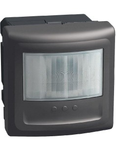 Bticino Датчик за движение PIR, 170°, обхват 8m @ h1.2 мод., LED ≤ 100W, с ключ, без неутрала, 2 мод. цвят Графит Light Now Btic