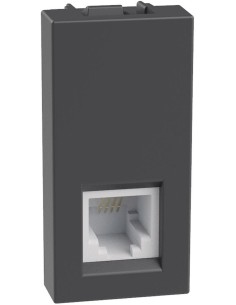 Bticino Розетка телефонна RJ11 1 мод. цвят Графит Light Now Bticino YD4258RJ11 - Цена | LEDs4economy