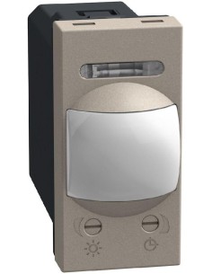 Bticino Датчик за движение PIR, 105°, обхват 6m @ h1.2 мод., LED ≤ 50W, изисква неутрала, 1 мод. цвят Камък Light Now Bticino YG