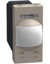 Bticino Датчик за движение PIR, 105°, обхват 6m @ h1.2 мод., LED ≤ 50W, изисква неутрала, 1 мод. цвят Камък Light Now Bticino YG