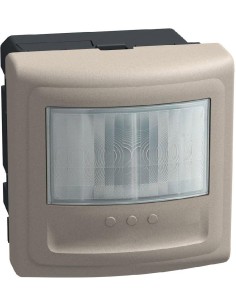 Bticino Датчик за движение PIR, 170°, обхват 8m @ h1.2 мод., LED ≤ 100W, с ключ, без неутрала, 2 мод. цвят Камък Light Now Btici