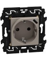 Bticino Контакт ШУКО 2P+E 16A + USB тип C 1.5A 7.5W с носеща рамка 2 мод. цвят Камък Light Now Bticino YG4141USB - Цена | LEDs4e