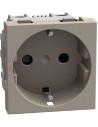 Bticino Контакт ШУКО 2P+E 16A с детска защита 2 мод. цвят Камък Light Now Bticino YG4141 - Цена | LEDs4economy