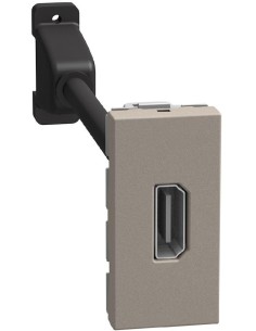 Bticino Розетка HDMI с кабел 15см 1 мод. цвят Камък Light Now Bticino YG4284P - Цена | LEDs4economy