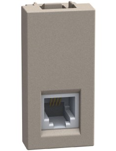 Bticino Розетка телефонна RJ11 1 мод. цвят Камък Light Now Bticino YG4258RJ11 - Цена | LEDs4economy