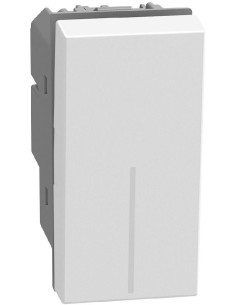 Bticino Двуполюсен ключ 16А 1 мод. цвят Бял Light Now Bticino YW4002 - Цена | LEDs4economy