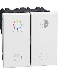Bticino Димер бутонен DALI RGB 2 мод. цвят Бял Light Now Bticino YW4417 - Цена | LEDs4economy