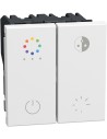 Bticino Димер бутонен DALI RGB 2 мод. цвят Бял Light Now Bticino YW4417 - Цена | LEDs4economy