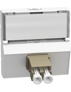 Bticino Розетка оптична 1xLCD 2 мод. цвят Бял Light Now Bticino YW4268LC - Цена | LEDs4economy