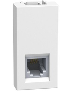 Bticino Розетка телефонна RJ11 1 мод. цвят Бял Light Now Bticino YW4258RJ11 - Цена | LEDs4economy