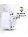 V-TAC UNIVERSAL ADAPTOR WITHOUT OVERLOAD PROTECTION, DOUBLE BLISTER PACKAGE - 8705 - 3