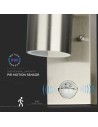 V-TAC Фасадно Тяло За Стена GU10 Със Сеньор Сатен Никел Две Посоки IP44 - 7502 - 4
