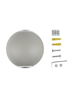 V-TAC 6W Стенна Лампа Сива Кръг IP65 Две Посоки 3000К - 8305 - Цена | LEDs4economy 2