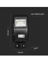 V-TAC 6W LED Соларна Улична Лампа Пластик 6000K Черно Тяло - 95532 - 5