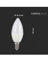 V-TAC LED Крушка Кендъл 4.8W E14 Дистанционно RGB+3000K Димираща - 2926 - 5