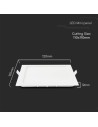 V-TAC 6W LED Premium Панел - Квадрат 4000K - 214864 - 4