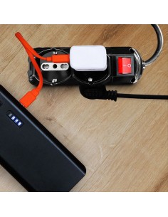 V-TAC 1.5M MULTIPLE SOCKET WITH SWITCH (POLYBAG+CARD) 2X2 PIN Black - 87341 - Цена | LEDs4economy 2