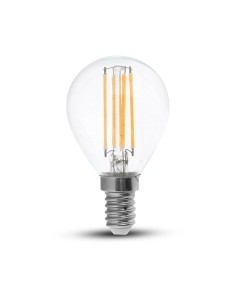 V-TAC LED Крушка - 6W Filament E14 P45 3000К - 212845 - Цена | LEDs4economy