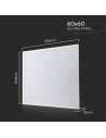 V-TAC LED Панел 40W PHILIPS DRIVER 600x600mm 120Lm/W 6400K Вкл. Драйвер 10БР/СЕТ - 23823 - 5