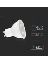 V-TAC LED Крушка - 7.5W GU10 SMD Пластик 38° 4000K - 23881 - 4