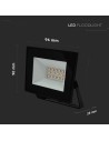 V-TAC 10W LED Прожектор 4000K Черно Тяло - 23972 - 4