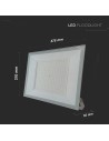 V-TAC 200W LED Прожектор 4000K Бяло Тяло - 23975 - 4