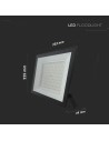 V-TAC 100W LED Прожектор 4000K Черно Тяло - 23980 - 4