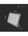 V-TAC 50W LED Прожектор 6500K Бяло Тяло - 23989 - 4