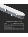 V-TAC LED Влагозащитено Тяло Мат 1200мм 36W Аварийно 6500K - 24012 - 4