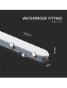 V-TAC LED Влагозащитено Тяло Мат 1200мм 36W Сензор 6500K - 24016 - 5