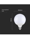 V-TAC LED Крушка - 22W E27 G120 Пластик 6500K - 23885 - 4