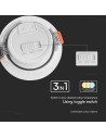 V-TAC 7W LED Плафон 3IN1 Бяло Тяло - 23837 - 3