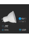 V-TAC LED Крушка - CREE ЧИП 6W GU10 Plastic Димираща 110° 6500K - 212006 - 3