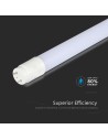 V-TAC LED Пура T8 24W - 150 см Nano Пластик 4000K Неротационна - 23875 - 4