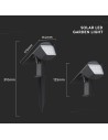V-TAC 1.3W LED Соларно Колче IP65 CCT - 23996 - 5