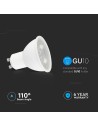 V-TAC LED Крушка - CREE ЧИП 7.5W GU10 Plastic 110° 3000K - 218726 - 4