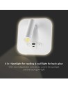 V-TAC 8W LED Тяло За Нощно Шкафче CREE ЧИП Бяло Тяло IP20 3000K - 240026 - 3