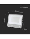 V-TAC 200W LED Прожектор CREE ЧИП Черно Тяло Сиво Стъкло 6500K 135LM/W - 232216 - 4