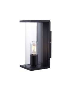 V-TAC 1*E27 Стенна Лампа Стъкло Черна - 24087 - Цена | LEDs4economy